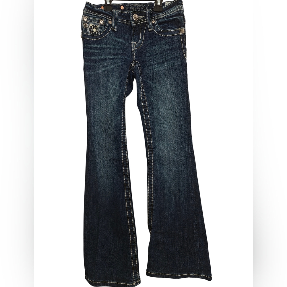 Miss Me Dark Blue Flare Jeans